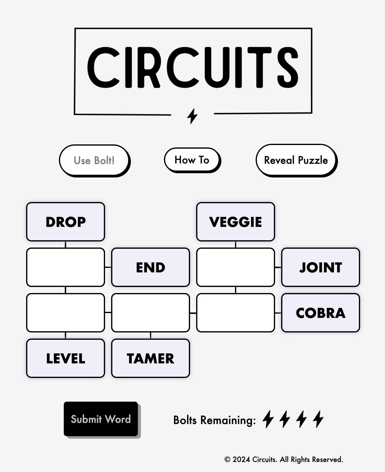 The original Circuits game